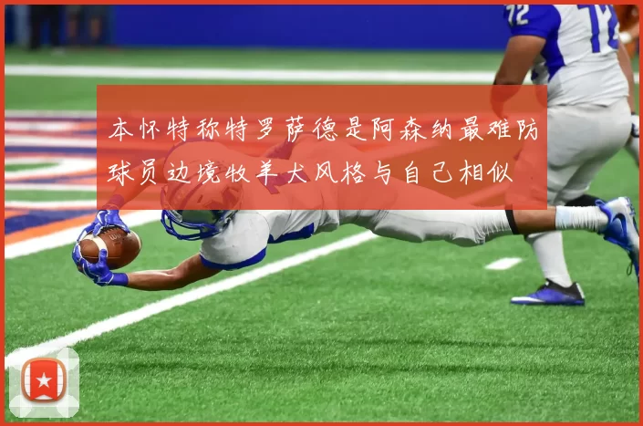 本怀特称特罗萨德是阿森纳最难防球员边境牧羊犬风格与自己相似