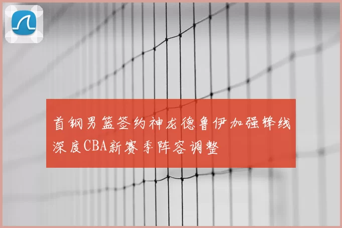 首钢男篮签约神龙德鲁伊加强锋线深度CBA新赛季阵容调整